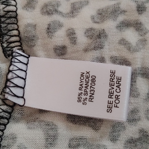 Cato Soft Black and White Pajama Top Size L - Picture 4 of 5